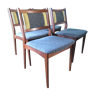 Série de 4 chaises en palissandre, Danemark 1960