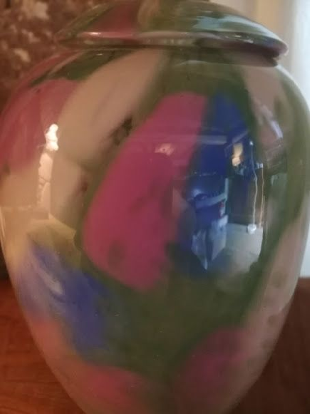 Multicoloured vase
