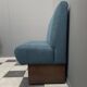 Diner seat USA style in blue fabric