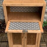 Parisian art deco sideboard in raw oak 1930
