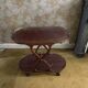 Vintage wooden sideboard with wheels