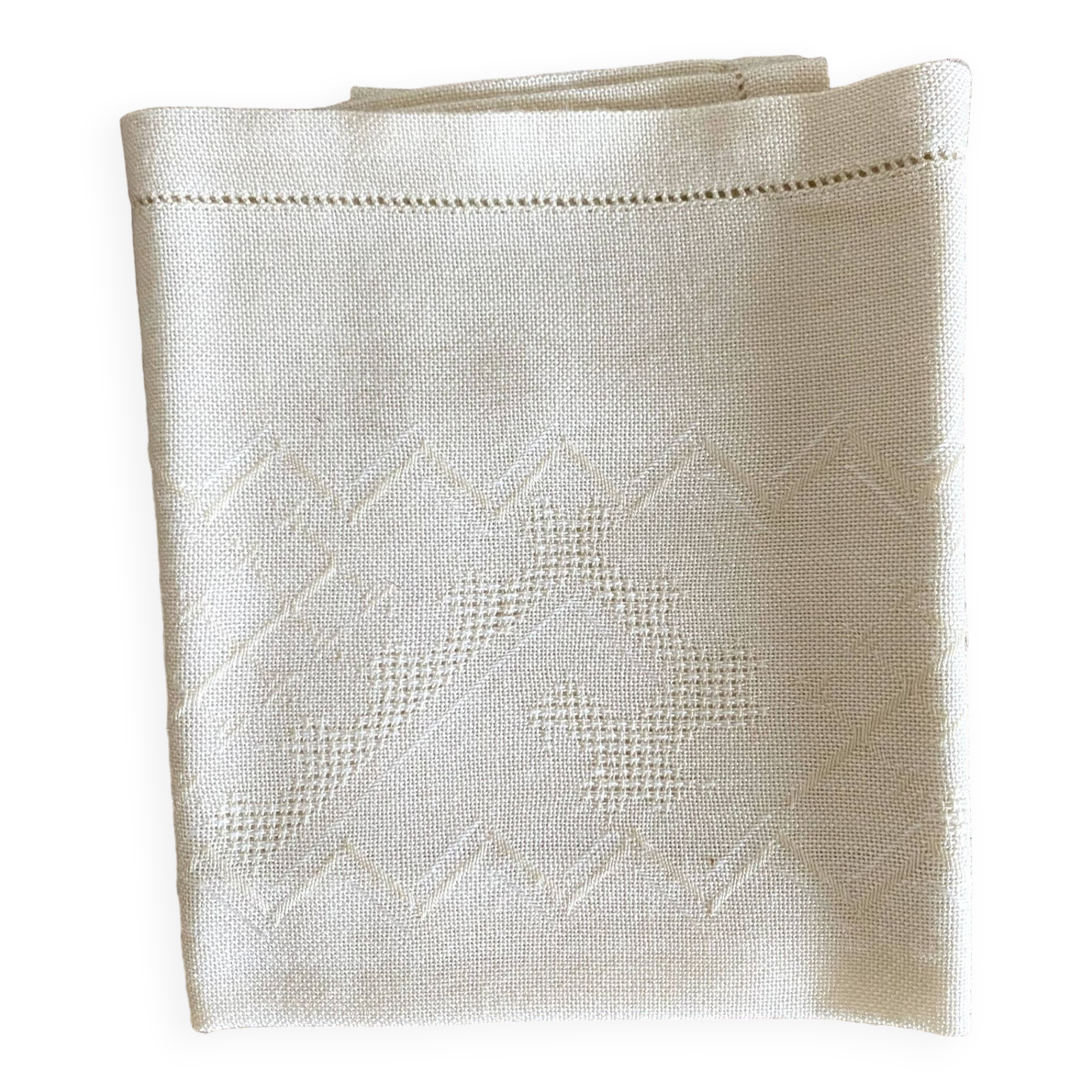 Serviettes de table vintage neuves