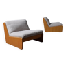 Mid Century Lounge Chairs By Carl Straub 1970s, Set Of 2