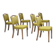 1970s, set of 6 Danish dining chairs by Slagelse Møbelværk, original condition.