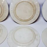 9 Antique Plates 19th Century Blue Willow Pattern Chinese Blue Decor