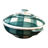 Givors earthenware tureen green tiles