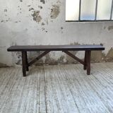Solid oak bench