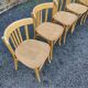 Light wood bistro chairs