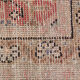 Tapis en laine rouge fait à la main 110x320cm