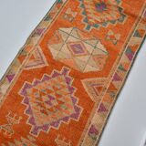 Orange Neutral Vintage Runner Rug sku 2113