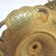 Pair of candle holders gilded bronze patinated vegetal decoration early twentieth century