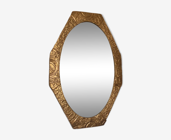 Miroir doré - art déco