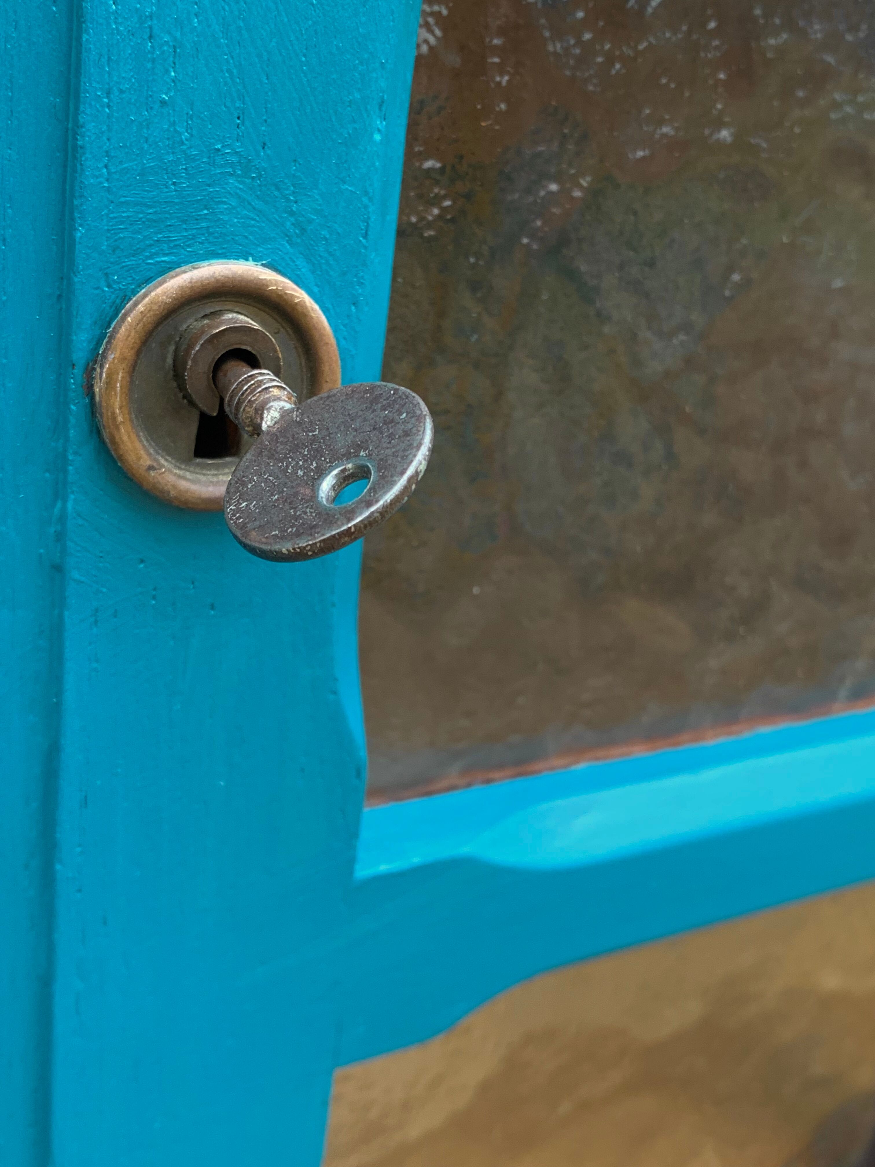 Parisian wardrobe glazed blue Peacock 1940