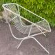 Paire de fauteuils en fer forgé année 60