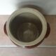 Enamelled stoneware pot
