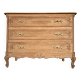 Louis XV style oak chest of drawers