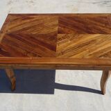 Walnut table with extensions, 6/10 people