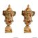 Pair of terracotta vase urns, Spain 19th century