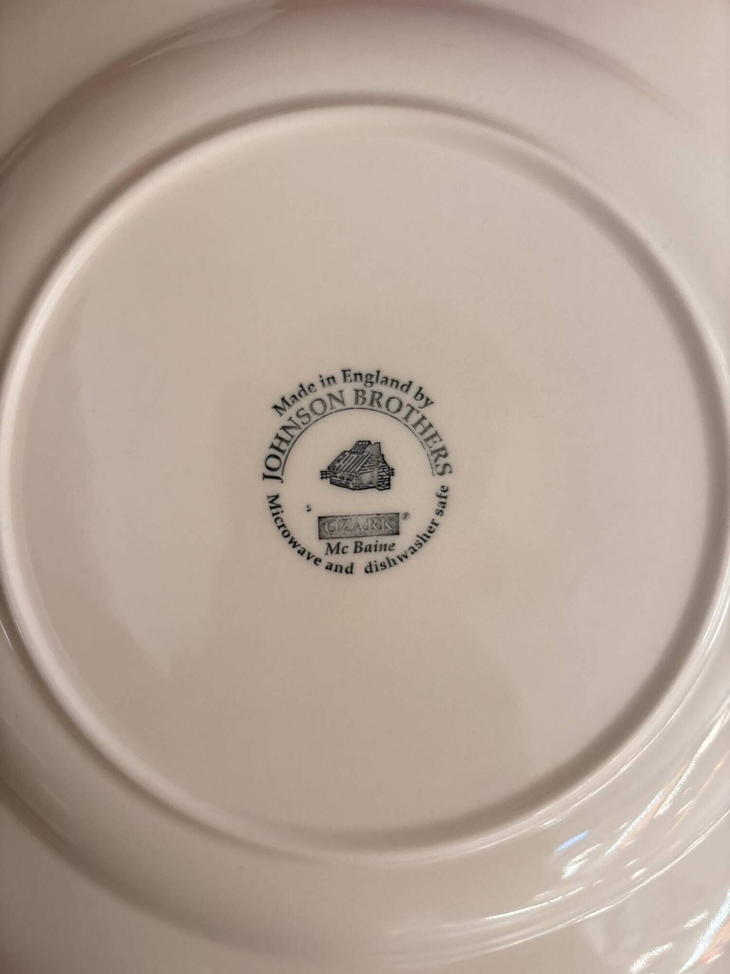 Plate English Faience Johnson Brothers England Vegetable