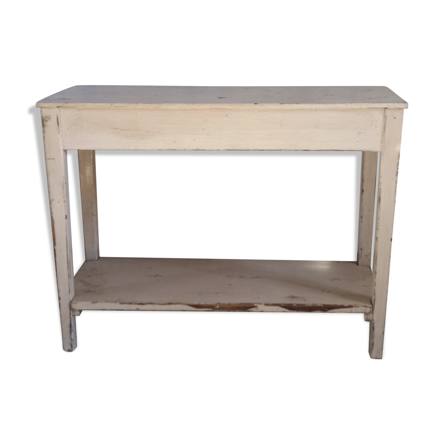 Patinated fir console