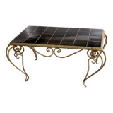 Wrought iron coffee table