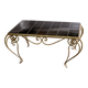 Wrought iron coffee table