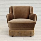 1970s, Danish set of two velour chairs, original condition