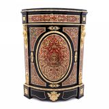 Antique corner chest of drawers in the Boulle style, France, mid-19th century. After renovation.