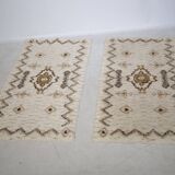 2 tapis berbères marocains en laine, années 1960