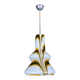Mid-century brown opaline glass pendant, Murano, Italy, 1950s