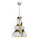 Mid-century brown opaline glass pendant, Murano, Italy, 1950s