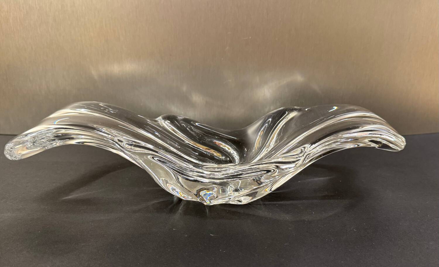 Baccarat stamped trinket tray/centerpiece