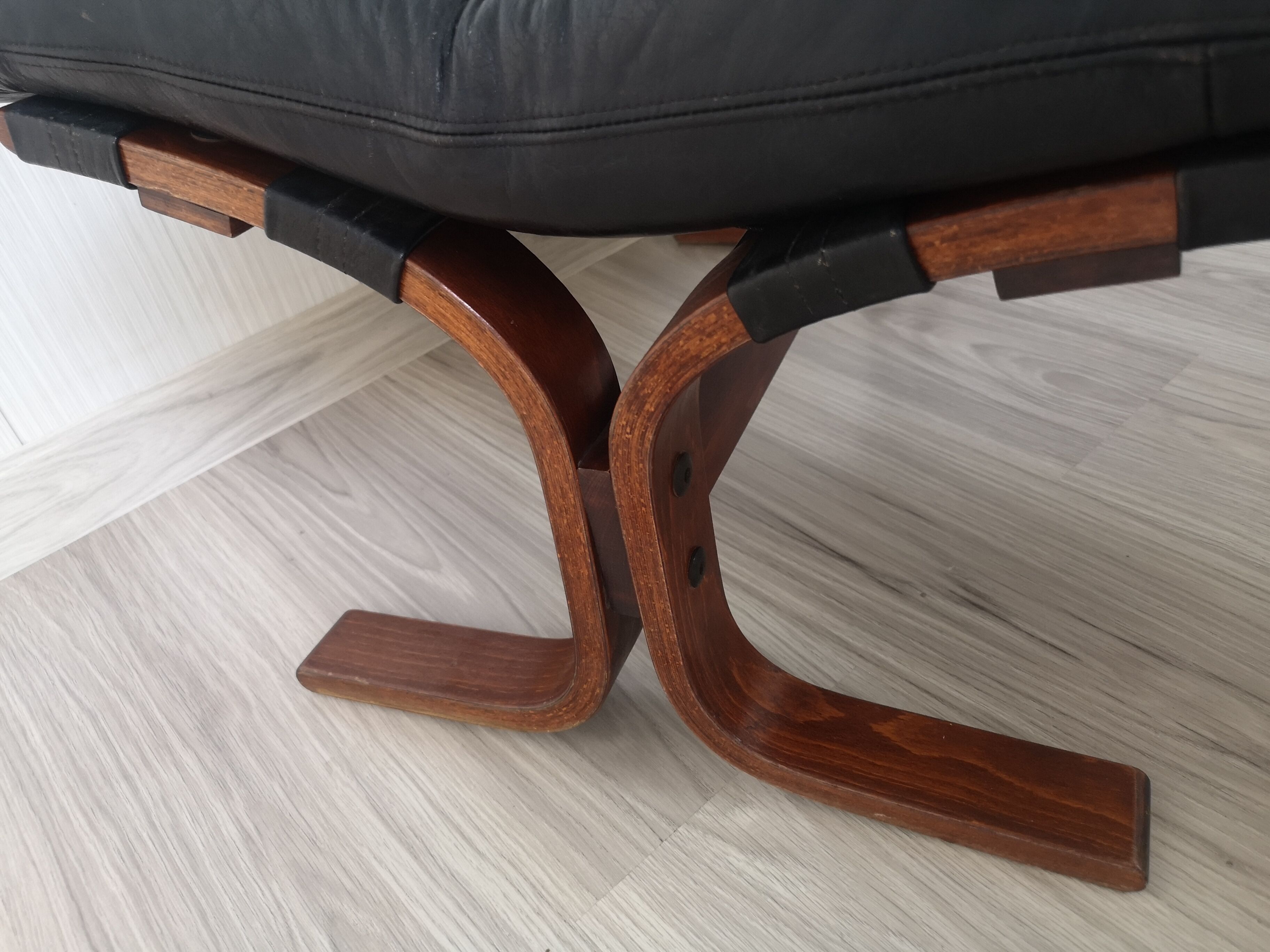 Norwegian Siesta Lounge Chair Ottomane by Ingmar Relling for Rybo