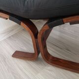 Norwegian Siesta Lounge Chair Ottomane by Ingmar Relling for Rybo