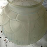 Glass ball vase press mold art deco period