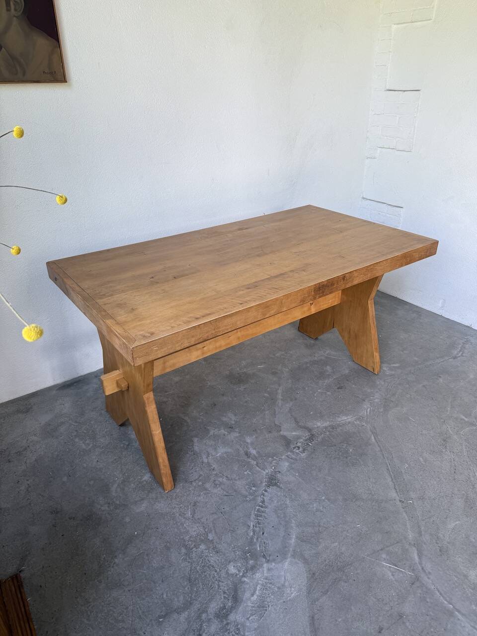 1950s beech mountain furniture table