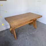 Table, mobilier de montagne en hêtre, 1950