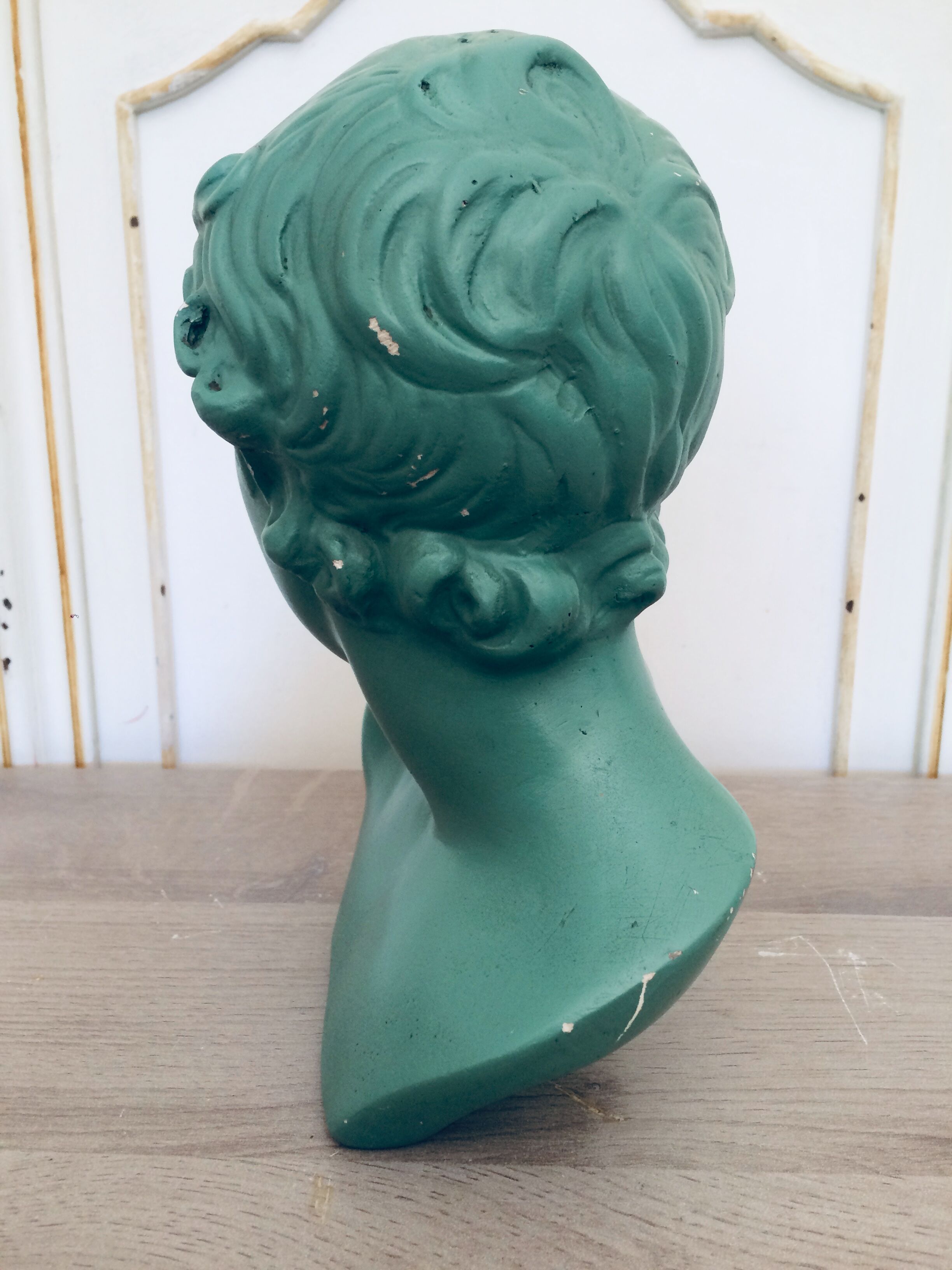 Original painted plaster bust