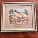 Aquarelle ancienne - Scène de Marché - École d'Indochine v. 1950
