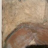 Expressionist portrait 1965 signed GR