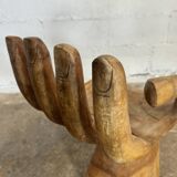 Hand carved chairs in the Pedro Fiedeberg style
