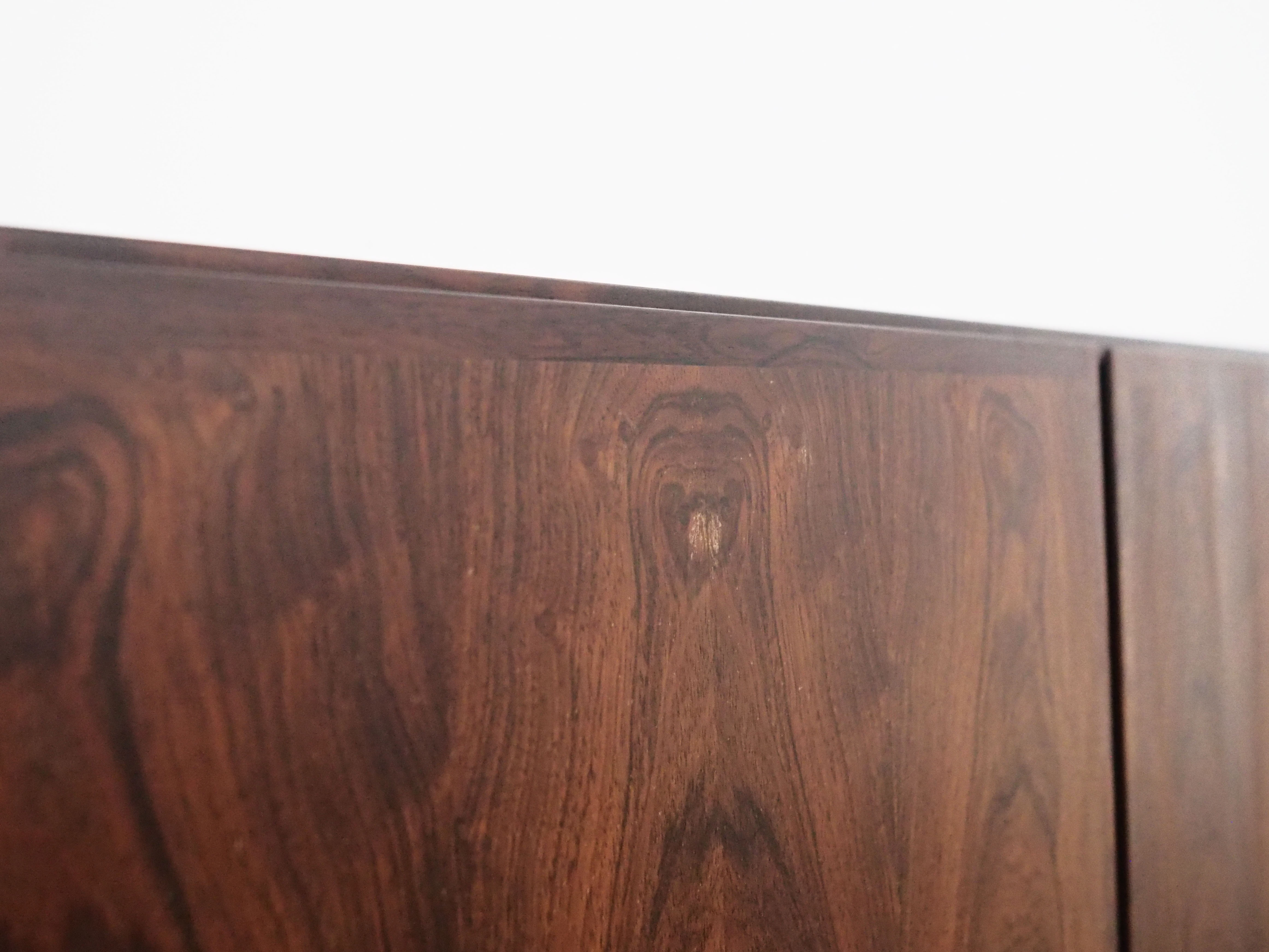 Buffet en palissandre, design danois, années 1970, fabricant Omann Jun