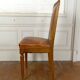 Set of 6 Art Deco carved walnut chairs, Circa 1920
