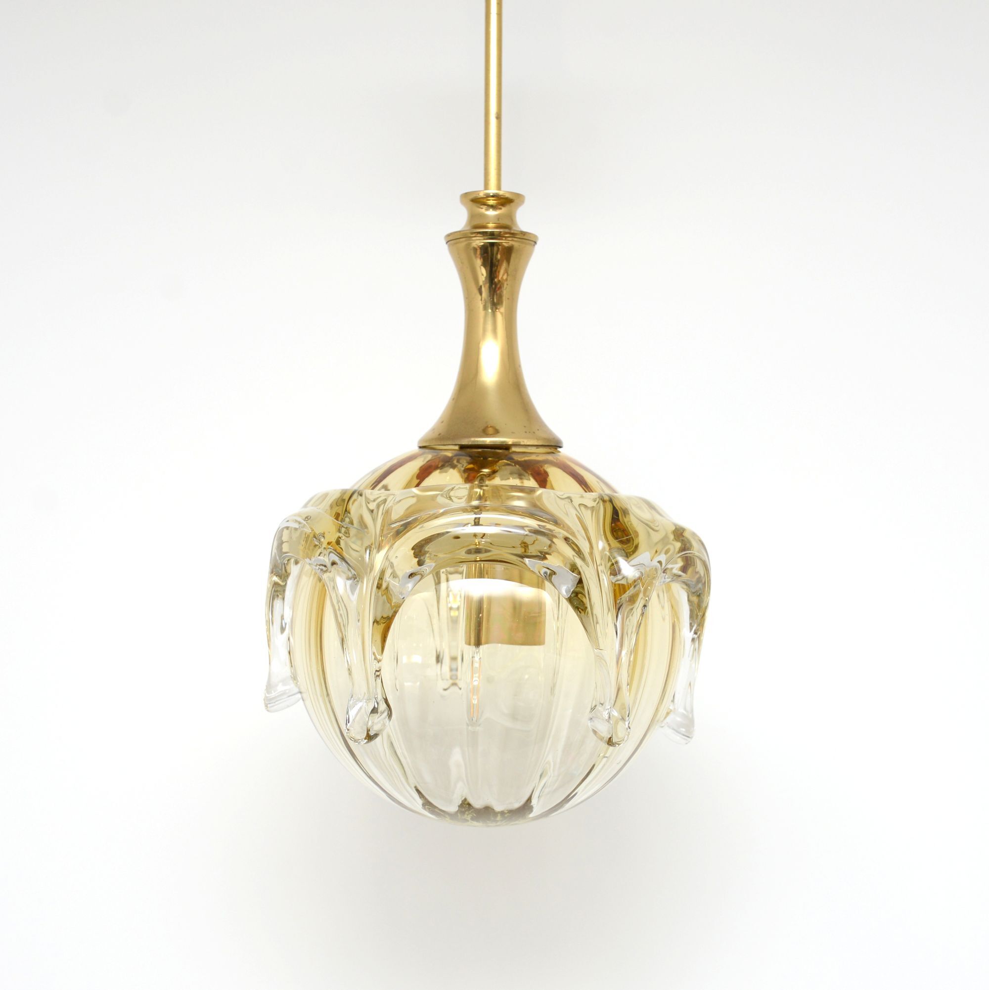 Glass Doria lamp, Germany 1970s