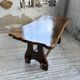 Dining table in solid olive wood Maison Skela 1960