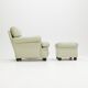 Poltrona Frau 'Dream B' armchair and ottoman, Italy, 1980s