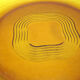 7 flat plates in amber yellow glass - Ondine Duralex France - vintage 70s