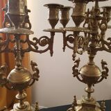 Pair of rock-style candelabras