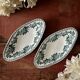 Duo of St Amand iron earth dishes, Guadeloupe model