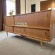 XL vintage sideboard with ceramic accents